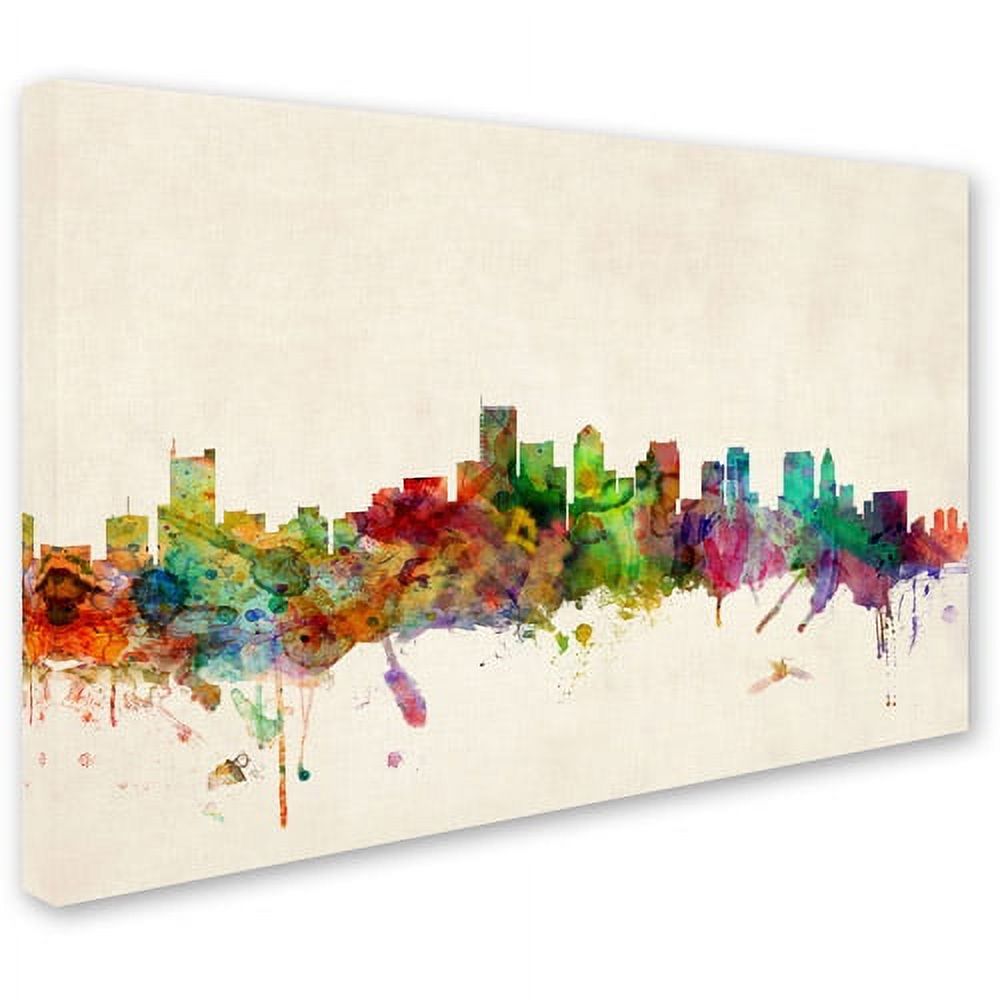 Trademark Fine Art "Boston, Massachusetts" Canvas Art by Michael Tompsett