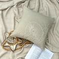 thumbnail image 3 of The HomeCentric Ecru Decorative Pillow Cover, Snail Design Sea Beach Ocean Mother Of Pearls Pillow Cover, Pack of 2, 14x14 inch (35x35 cm) Pillow Cover, Floral Cotton Linen, , Animal - Snail Pearls, 3 of 10