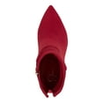 thumbnail image 3 of JESSICA SIMPSON Womens Red Cushioned Ruched Lerona Pointed Toe Stiletto Zip-Up Dress Booties 9 M, 3 of 4