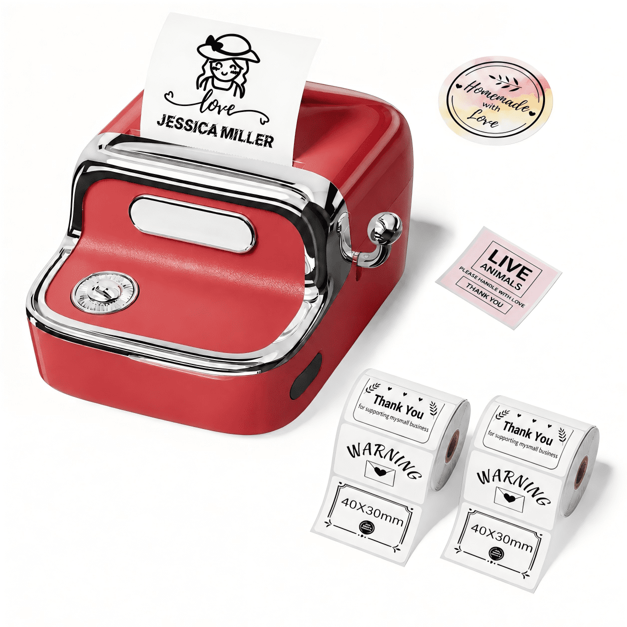 【Phomemo M150】Label Manufacturer -2-roll label+M110 printer, thermal portable printer suitable for small businesses, suitable for small businesses, homes, schools, retail labels (label printer)
