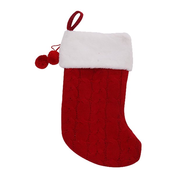 Kearding Calcetín de Navidad colgante árbol de Navidad ventana regalos almacenamiento calcetín comedor oficina granja colgante decoración para fiesta Kits de decoración para fiestas Rojo Kearding HA069118-02