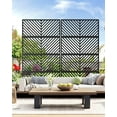 thumbnail image 2 of Écran d'Intimité Extérieur Autoportant 72"x40 Pouces, Panneau Décoratif Extérieur en Métal Robuste avec Base Stable, Résistant à la Rouille et Résistant aux Intempéries pour Patio, Terrasse, 2 of 7