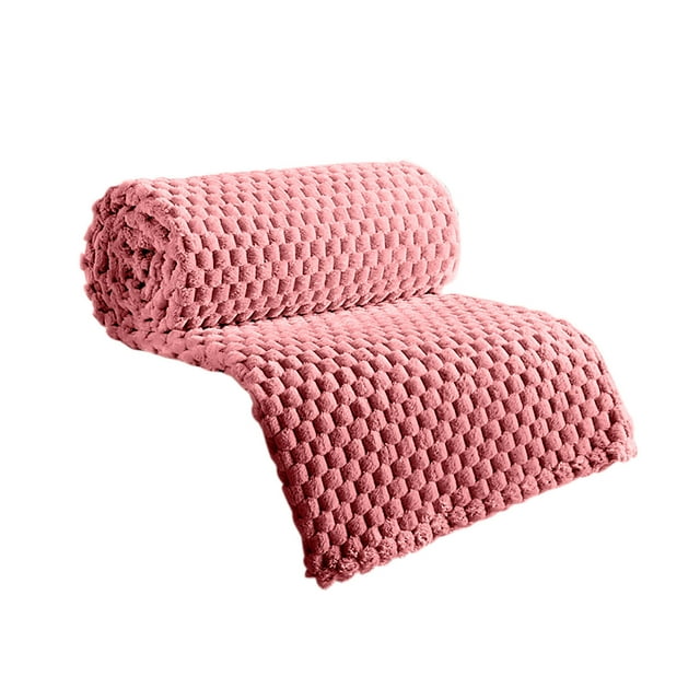 Birdeem Couverture en Flanelle Couleur Unie Couverture Multifonctionnelle
