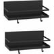 thumbnail image 1 of Estante magnético para especias de cocina, estante para especias de cocina, estante de pared sin perforaciones, estantes laterales para refrigerador (paquete de 2, negro), 1 of 5