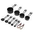 thumbnail image 2 of Lishi Black Stainless Steel Measuring Cups Set with Scale - 9PCS, 2 of 16