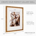 thumbnail image 4 of Sheffield Home 9-Pc Wall Decor Picture Frame Set 12x12” Matted Picture Frames for Home Decor, Bronze, 4 of 6