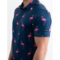 thumbnail image 3 of Yatta Golf Mens Standout Performance Short Sleeve Golf Polo Shirt (Classy Mingo, 4XL), 3 of 4