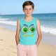 thumbnail image 5 of Niños Niños Niños Moda Lindo Gradiente Impresión Suave Camisola sin Mangas para el Uso Casual Y Ocasiones Especiales, 5 of 7