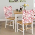 thumbnail image 5 of Ocean Red Corals Chair Covers Set of 1 Summer Nautical Watercolor Sea Starfish Fish Chair Back Covers Stretch Removable Washable Slipcovers Protector for Dining Room Kitchen Party Decor, 5 of 9