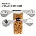 thumbnail image 2 of 3/6/9/15/24pcs Storage Container, Sealed Food Storage Containers With Lids And Labels, BPA Free Plastic Storage Containers, For Pasta, Flour, Sugar, Rice, Grains, Nuts And Coffee Beans, Household Kit, 2 of 4