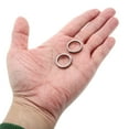 thumbnail image 5 of Titanium Keychain Rings 5 Pcs 0.75-inch Split Side Pushing Key Rings Split Key Ring Circle Assorted for Home Car Office Keys Attachment Key Chain Silver, 5 of 7