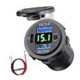 thumbnail image 3 of AWHAO 12 Volt USB Outlet Dual Quick Dual USB Car Charger USB Outlet 3 Port Car Charger Green Light, 3 of 8