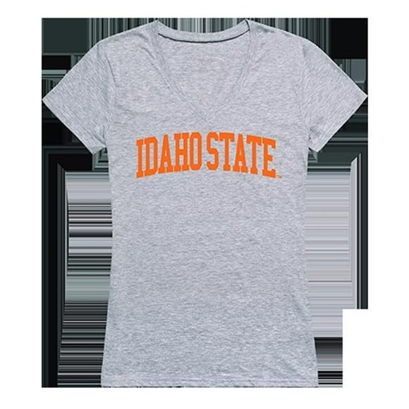 W Republic Products 501-222-HGY-03 Idaho State University Game Day Womens Tee, Heather Grey - Large