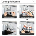 thumbnail image 5 of Yayeee Faucet Mat for Kitchen Sink 14.7" Diatomite Long Splash Guard Pad, Blue Snow Houses, 5 of 7