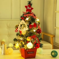 Simperf 20" Tabletop Christmas Tree, Artificial Mini Xmas Tree, Ornaments for Christmas New Year, Table Top Decor Home Indoor Decoration