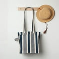 thumbnail image 2 of Now Designs Navy Stripe Shopping Tote, 2 of 3