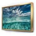 thumbnail image 1 of Designart Amazing Underwater Seascape And Clouds FLOAT FRAME WALL ART, 1 of 4