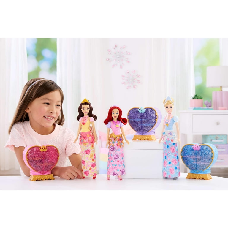 Disney Princess Jewel Reveal Ariel Fashion Doll w/ 8 Surprises