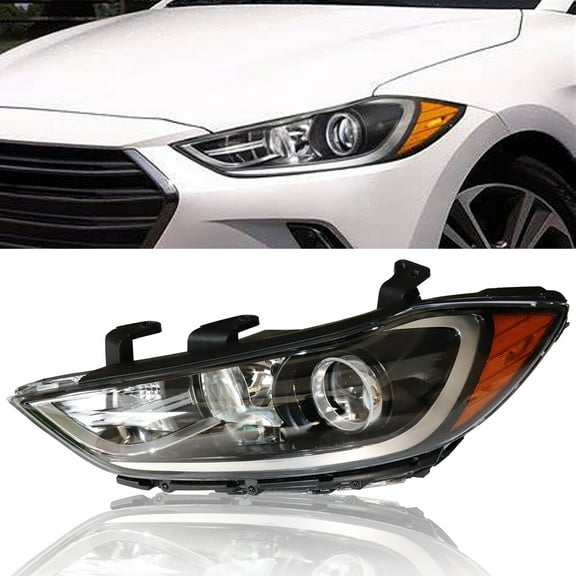 For 2017 2018 Hyundai Elantra Headlight LH Driver LH Side Halogen Headlight