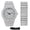 Silver, variant on Men's 46mm Fully Iced Out Diamond Watch & Bracelet Set - Black Dial, Chandelier Bracelet