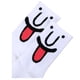 thumbnail image 2 of Calcetines con emociones EmojiWhite 5Pares Blanco 5-9.5US Emoticonos Calcetines Tubo Medio Poliéster., 2 of 4