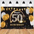 thumbnail image 1 of Telón de fondo con purpurina para cumpleaños de adultos, globos, pancarta de fiesta de cumpleaños, decoración para sesión fotográfica, fondo fotográfico para estudio fotográfico, 1 of 4