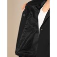 thumbnail image 5 of DARING DIVA Women's Belted Lapel Long Sleeve Work Office Wrap Blazer Jacket XL Black, 5 of 6