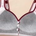 thumbnail image 5 of Blmnix No Underwire Women Bras Cotton Bras Racerback Bras Bralettes Red Comfortable Bras for Women,44, 5 of 8