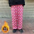 thumbnail image 1 of Pantalones con estampado de Hello Kitty de Sanrio 2022, nuevos pantalones suaves de pierna ancha para primavera y otoño, lindos pantalones casuales de felpa Y2k de cintura alta color rosa para mujer, 1 of 5