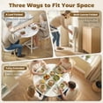 thumbnail image 4 of HOMCOM Folding Dining Table, Collapsible Drop Leaf Table, White, 4 of 10