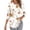 Multicolor-Shirts, variant on Jsaierl Women's 3/4 Sleeve Tops Summer Round Neck Shirts Trendy Graphic Petite Pleated Blouses Flowy Dressy Tunic Top S-2XL