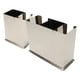 thumbnail image 3 of Organizador de cubiertos Utensilio Crock Holder Caddy, Estante colgante de acero inoxidable Palillos Cuchara Tenedor Escurridor de cuchillos(Three compartments), 3 of 14