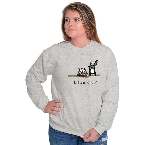 Stolen BBQ Steak Dog Funny Grilling Sweatshirt for Men or Women Brisco Brands S