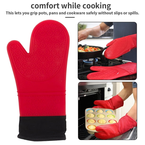 Juego De 2 Guantes De Horno Multicolor Con Estampado De Abejas Y Mariposas – Algodón 100%, 16x30 Cm, Lavables A Máquina, Ideales Para Barbacoa Y Repostería