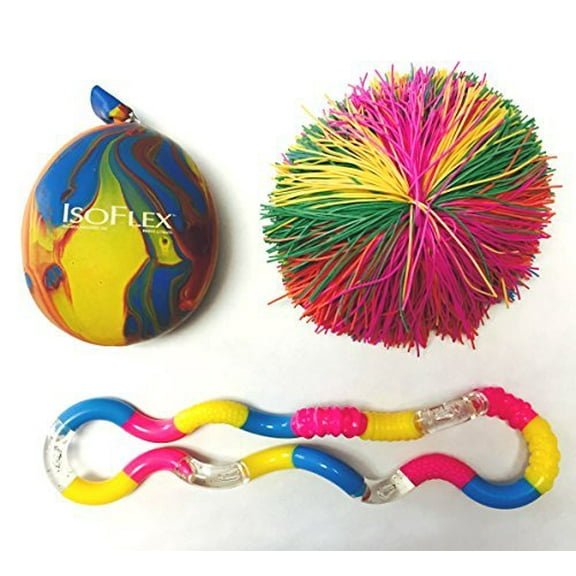 Isoflex Tangle Jr Rainbow Pom Ball