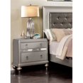 thumbnail image 2 of Furniture of America Appell Contemporary Wood 2-Drawer Nightstand in Silver, 2 of 4