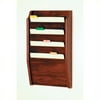 Wooden Mallet 4 Pocket Chart Holder in Mahogany