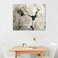 thumbnail image 2 of ONETECH  White Rose Canvas Wall Art Modern Abstract Flowers Pictures Prints Minimalist Art Home Decor for Living Room Bedroom Bathroom Decoration Gifts Ready to Hang,, 2 of 4