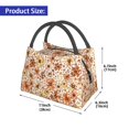 thumbnail image 3 of Vsdgher Wildflowers Vintage Print Insulated Reusable Bags with Sturdy Zipper and Handles, Foldable Totes for Hot or Cold Food Bring or Delivery, 3 of 8