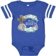 thumbnail image 3 of Inktastic Easter He Has Risen with Cross and Flowers Boys or Girls Baby Bodysuit, 3 of 5