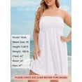 thumbnail image 5 of As Rose Rich Women's Cover up Beach Strapless Mini Dress, L, 5 of 9