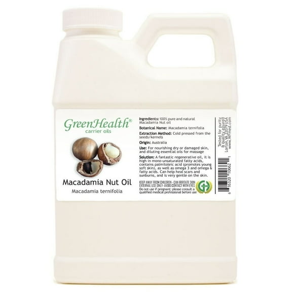 GreenHealth Macadamia Nut Carrier Oil 16 fl oz