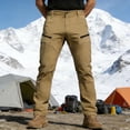 thumbnail image 5 of Men's Cargo Pants Elastic Waist Straight Leg Summer Outdoors Long Pants Casual Loose Hiking Camping Travel Running Trousers, 5 of 6