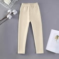thumbnail image 3 of LIaqionyy Girls Winter Leggings Fleece Lined Toddler Kids Warm Stretchy Thick Thermal Tights Solid Color Full Length Pants, 3 of 7