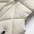 thumbnail image 7 of Quilted Jackets for Men Full Zip with Detachable Hood Sleeveless Vest Outerwear Winter Hooded Down Puffer Coat (2XL, White), 7 of 7