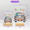 thumbnail image 5 of Happy Easter Maltese American Flag Truck Bunny Ears Acrylic Plaque Sign Ashwood Base Maltese Dog Lover Gifts Idea Home Desk Decor - 03001, 5 of 5