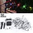 thumbnail image 3 of Guirnalda de 50 luces LED solares de libélula, lámpara decorativa solar multicolor con libélula intermitente para exteriores con 8 modos de luz, iluminación impermeable para jardín, patio y Navidad., 3 of 5