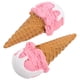 thumbnail image 3 of ColoMX 2 uds., decoración de cono de helado realista, simulación de helado, accesorio multifunción, modelo de postre falso, comida falsa de imitación, postre Artificial, 3 of 8
