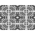 thumbnail image 1 of Ahgly Company Indoor Rectangle Patterned Black Cow Black Area Rugs, 7' x 9', 1 of 6