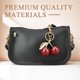 thumbnail image 3 of Cherry Key Chain Bag Charm Pendant for Women, Red Handbag Accessory for Purses, Wallets, and Backpacks, 3 of 5